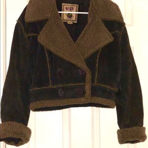 Leather jacket from MGR it’s our universe